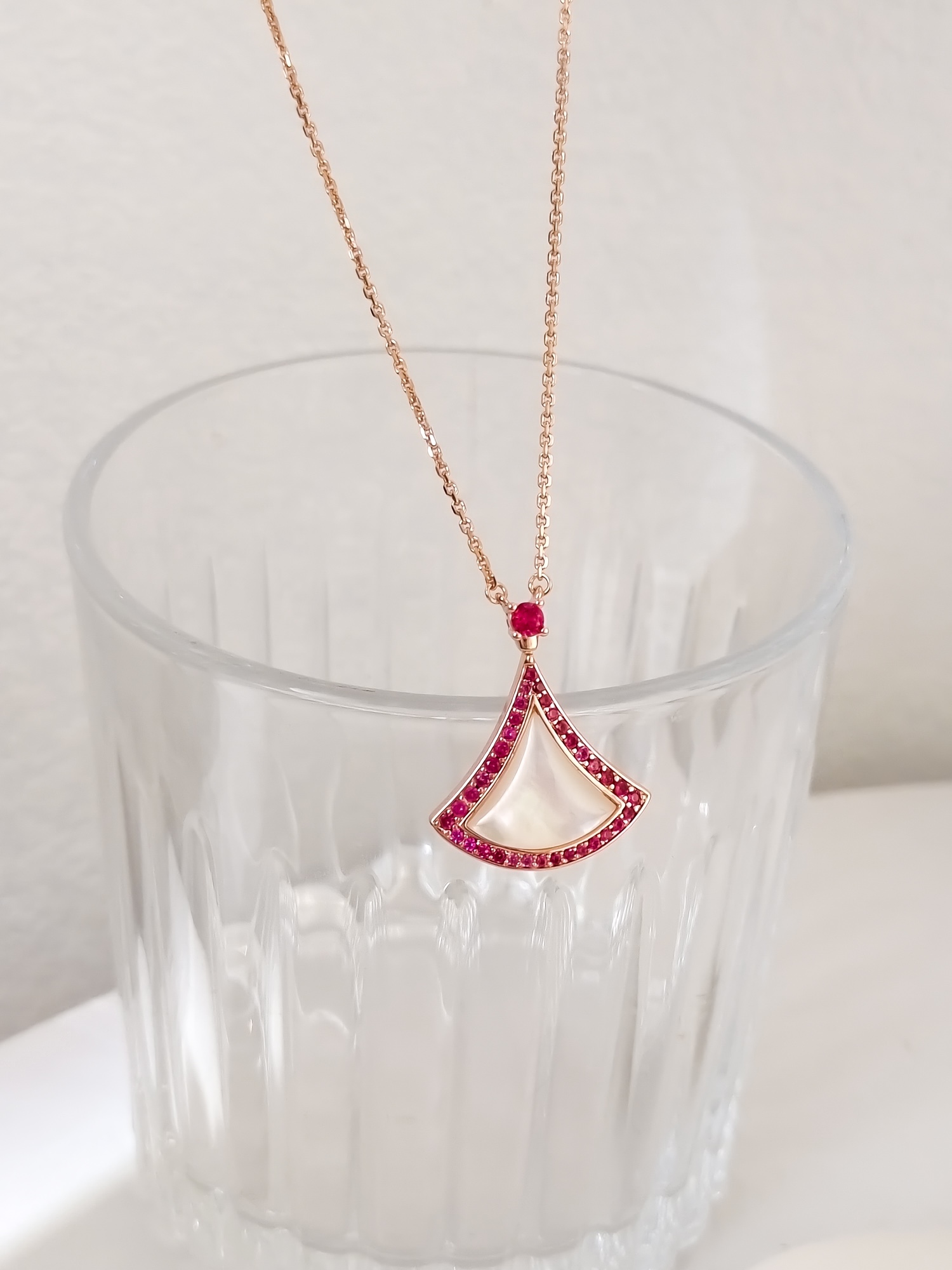Bulgari Special Edition Gradient Pink Diamond Necklace