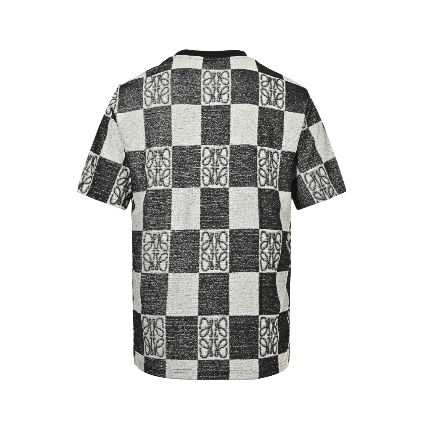 Loewe 25ss towel checkerboard contrast pattern short-sleeved suit