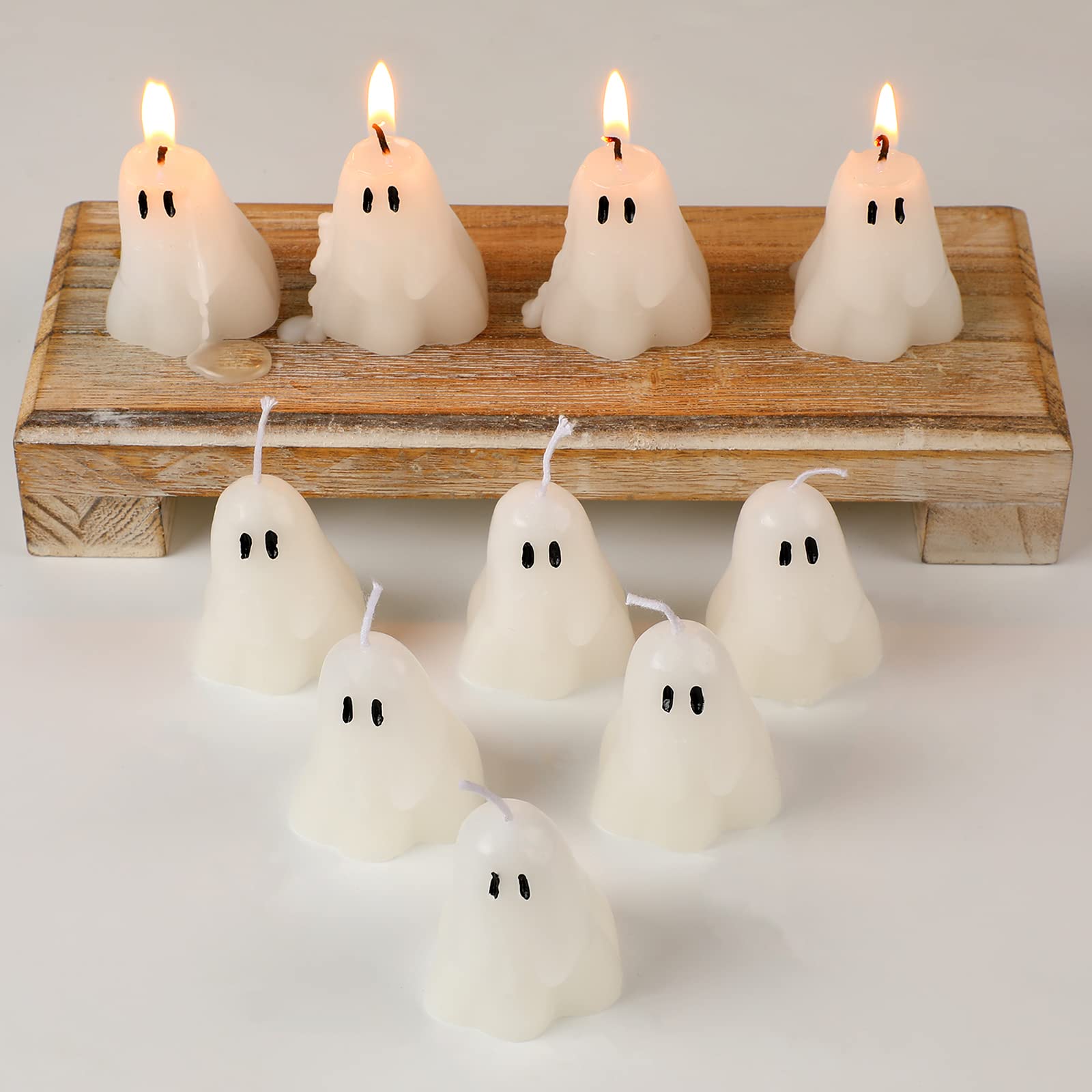🔥ON SALE🔥 5 Pieces White Halloween Decor Candles👻