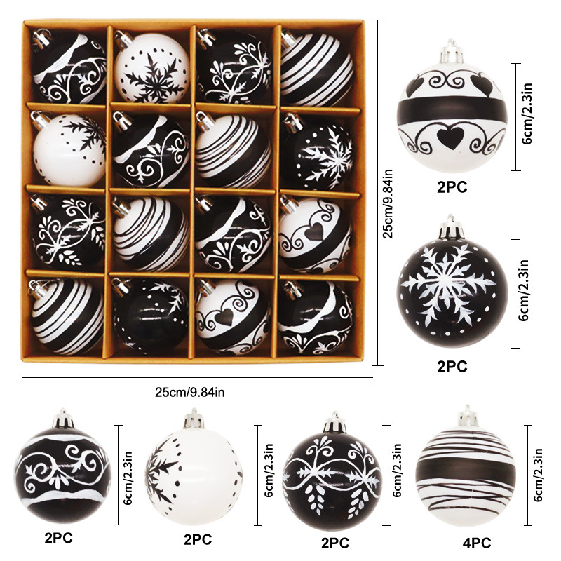 🎄🎅2024 NEW - 16 PCS Christmas Balls Ornaments🔥Buy 2 Get 10% Off & Free Shipping