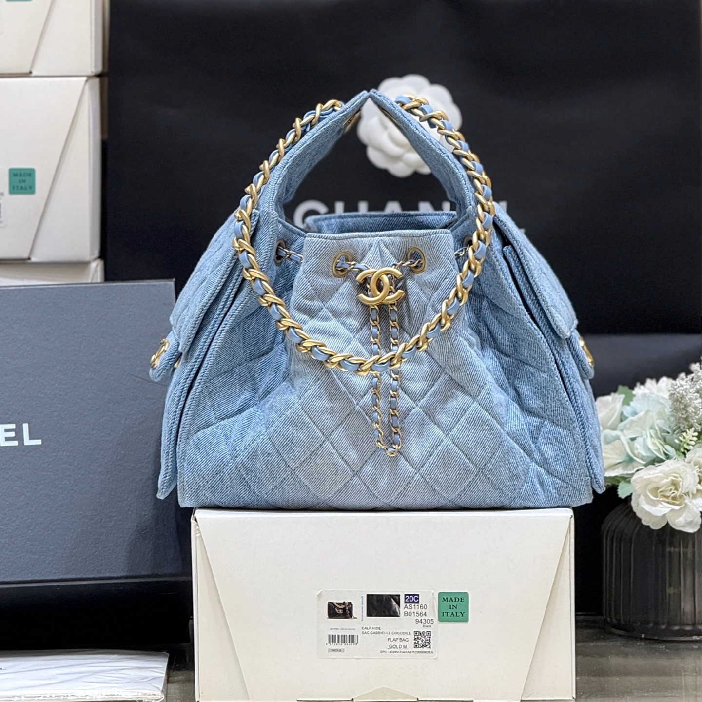 Chanel 25S Spring/Summer Collection Denim Handbag AS5293 00138