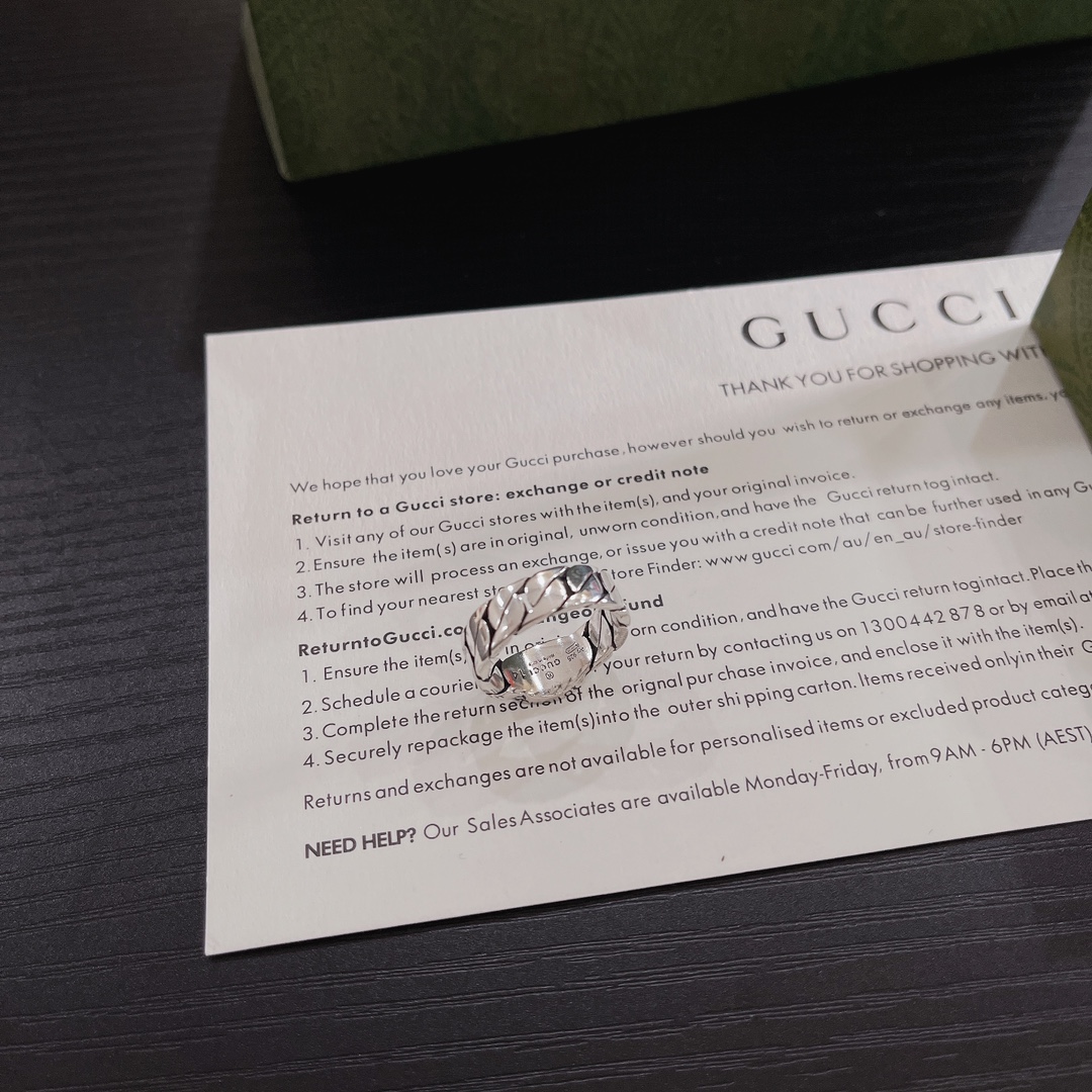 Gucci Purple Braided Ring