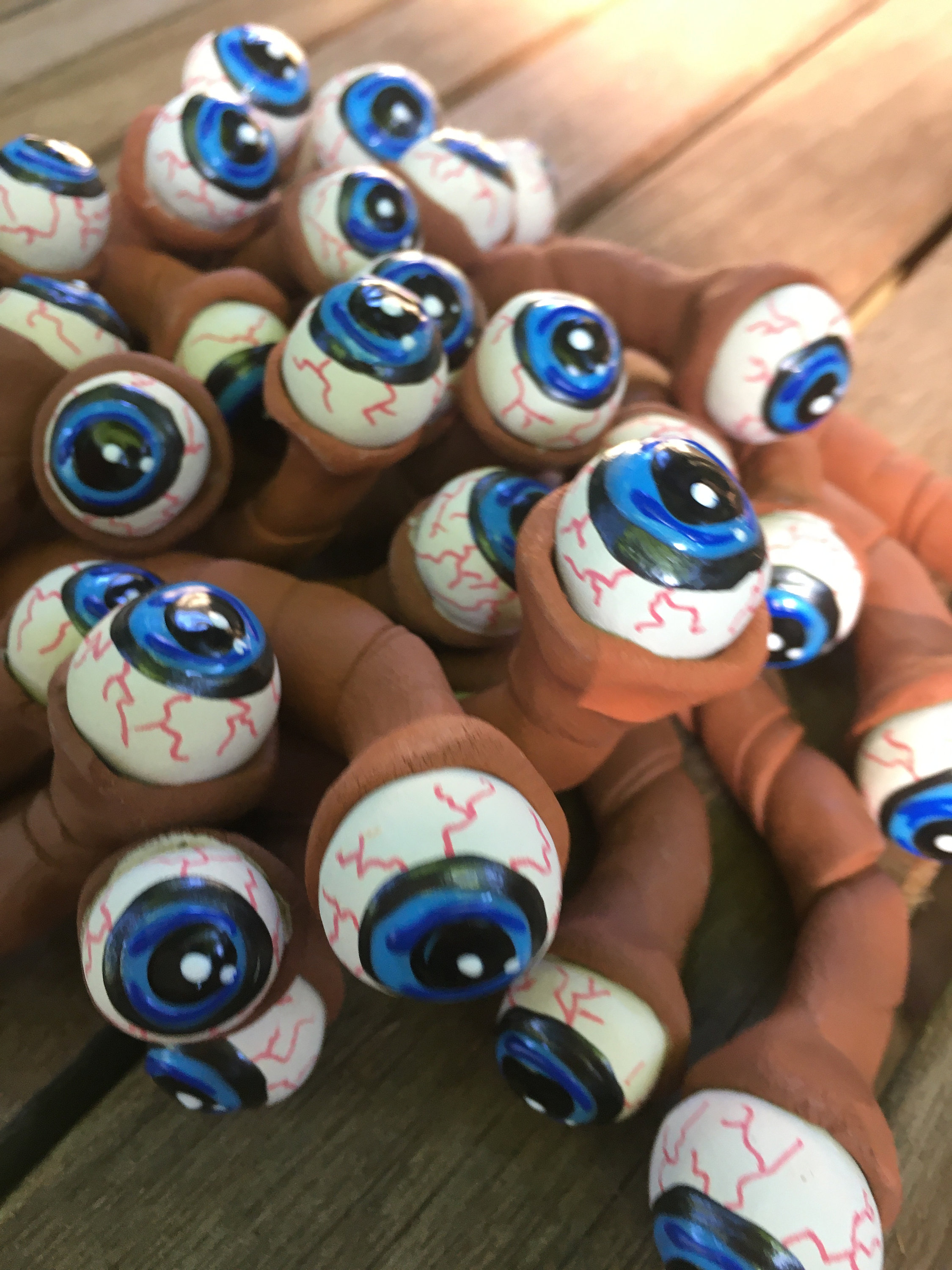 Halloween Bloodshot Eyeball Plant Markers
