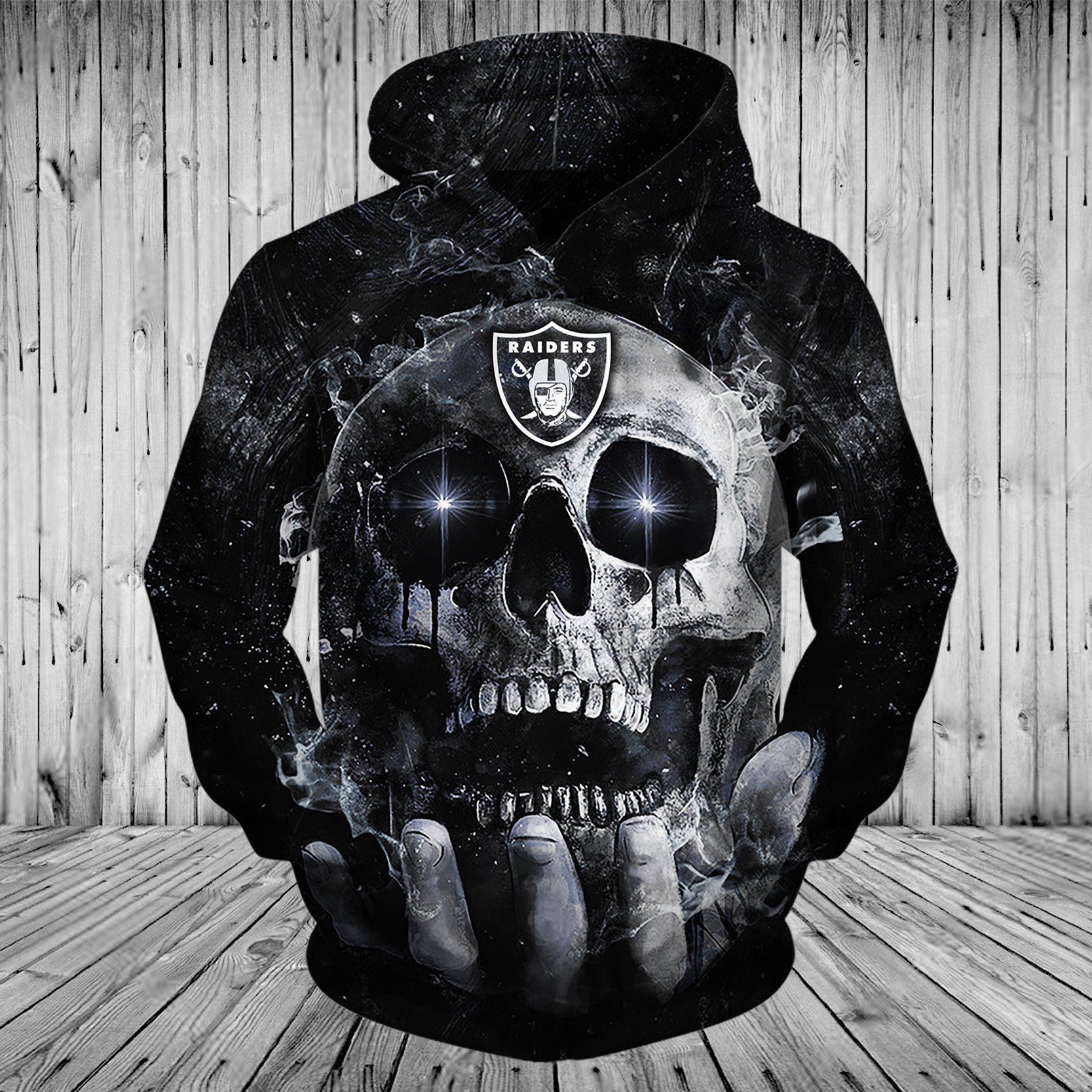 RAIDERS HOODIE 3D SKULL 61