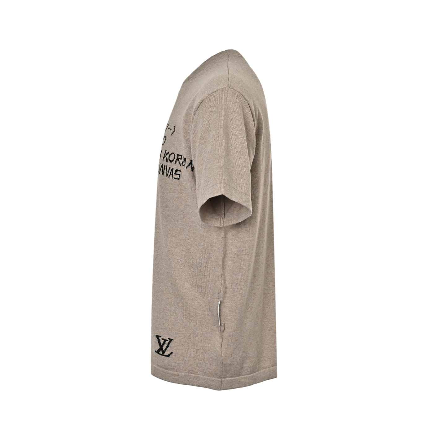Louis Vuitton 25ss lettering jacquard knit short sleeve