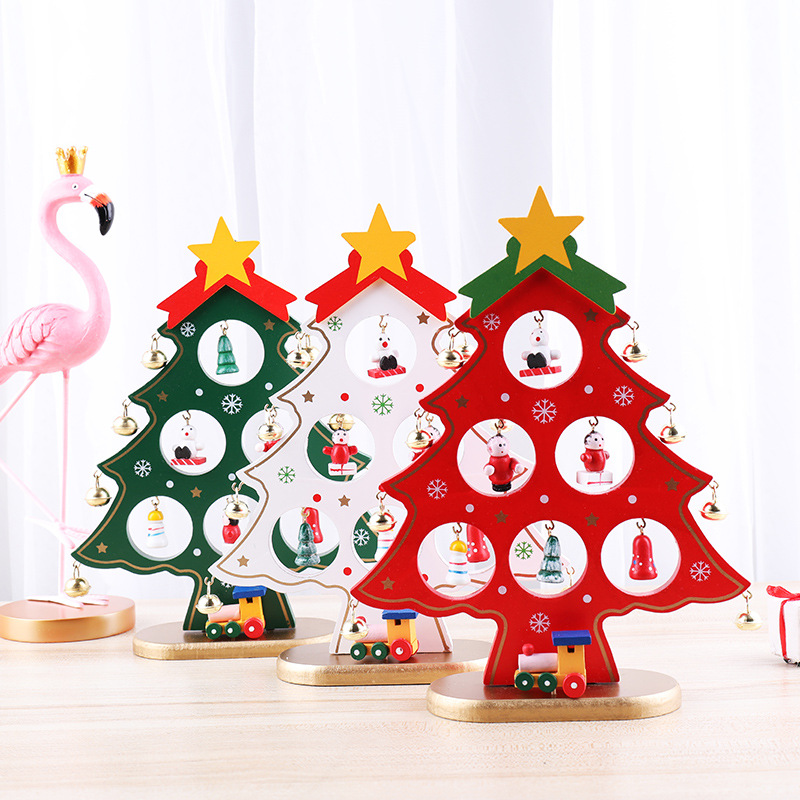🎄Early Christmas Sale 50% OFF - 【Tiktok Hot Sale】DIY Wooden Mini Christmas Tree Set-BUY 2 FREE SHIPPING