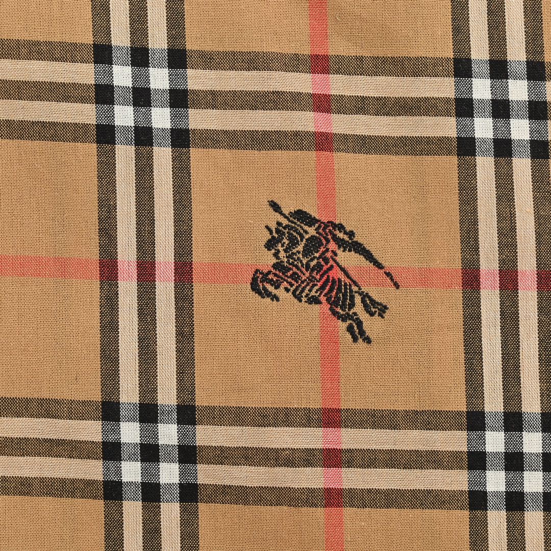 Burberry 24Fw allover warhorse print check shirt