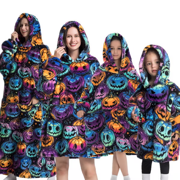 Cozy Oversized Blanket Hoodie with Big Pocket