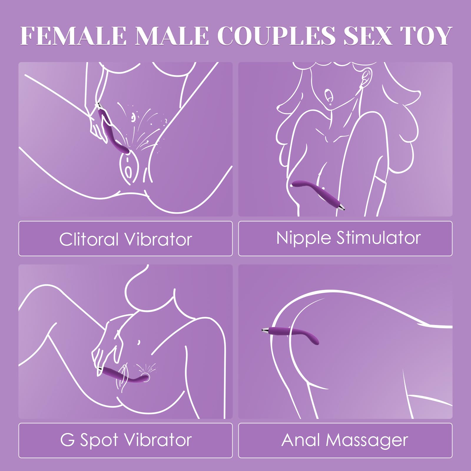 Finger-Shaped G Spot Vibrator