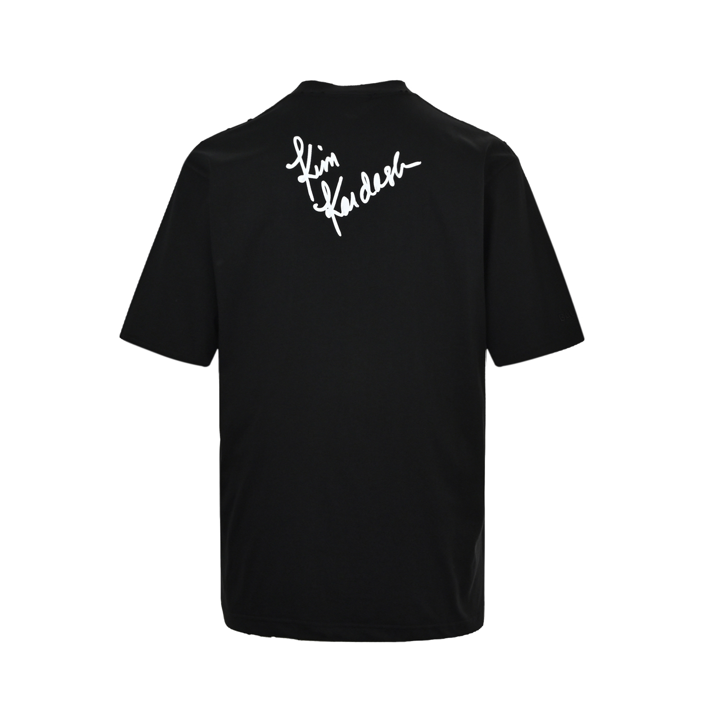 Balenciaga Kimk Artwork Art Signature Print Distressed Short Sleeve