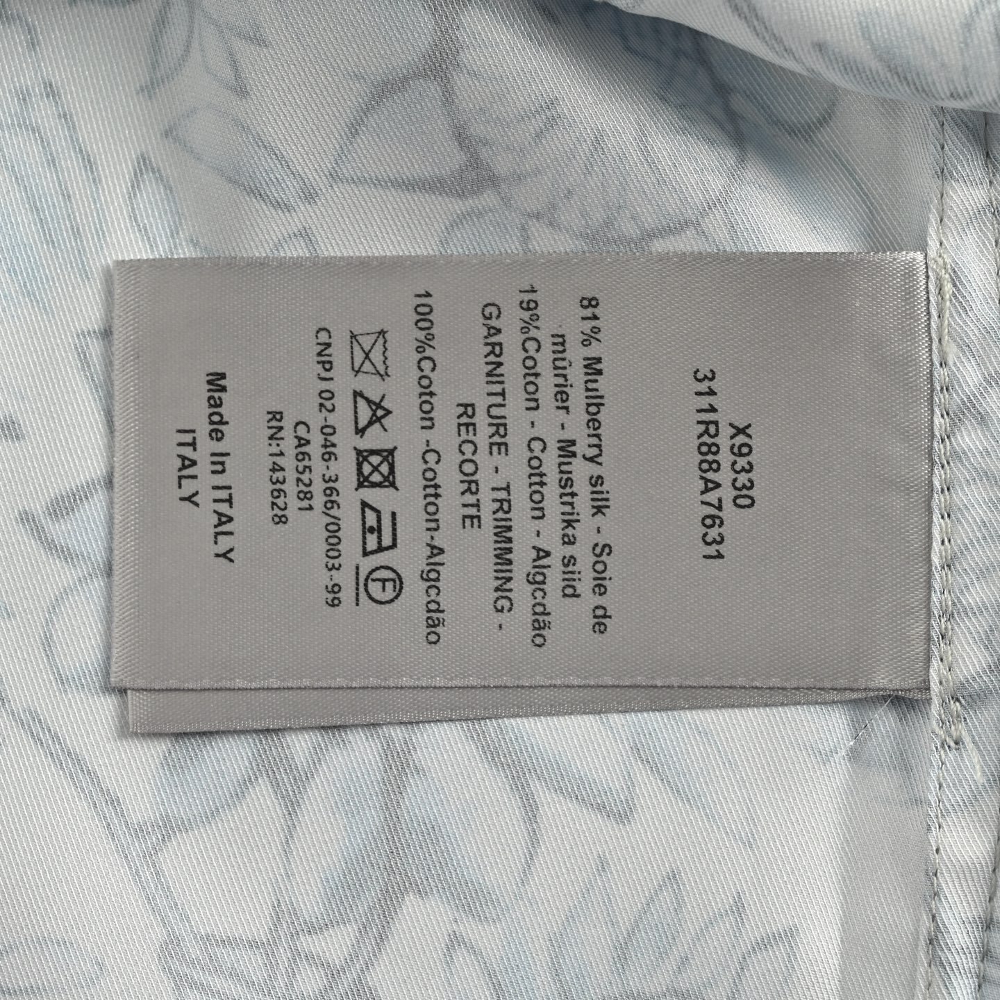 Dior 25ss floral and animal print short-sleeved shirt