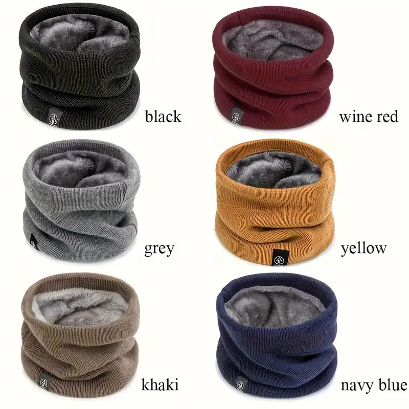 Fleece-Lined Winter Scarf - Soft, Warm & Windproof Neck Gaiter for Men and Women