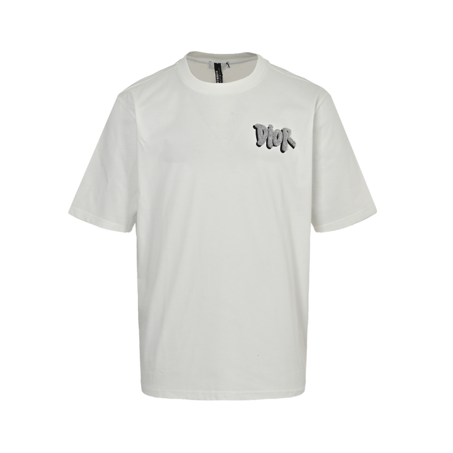 Dior 25ss double shadow toothbrush embroidered logo short sleeve