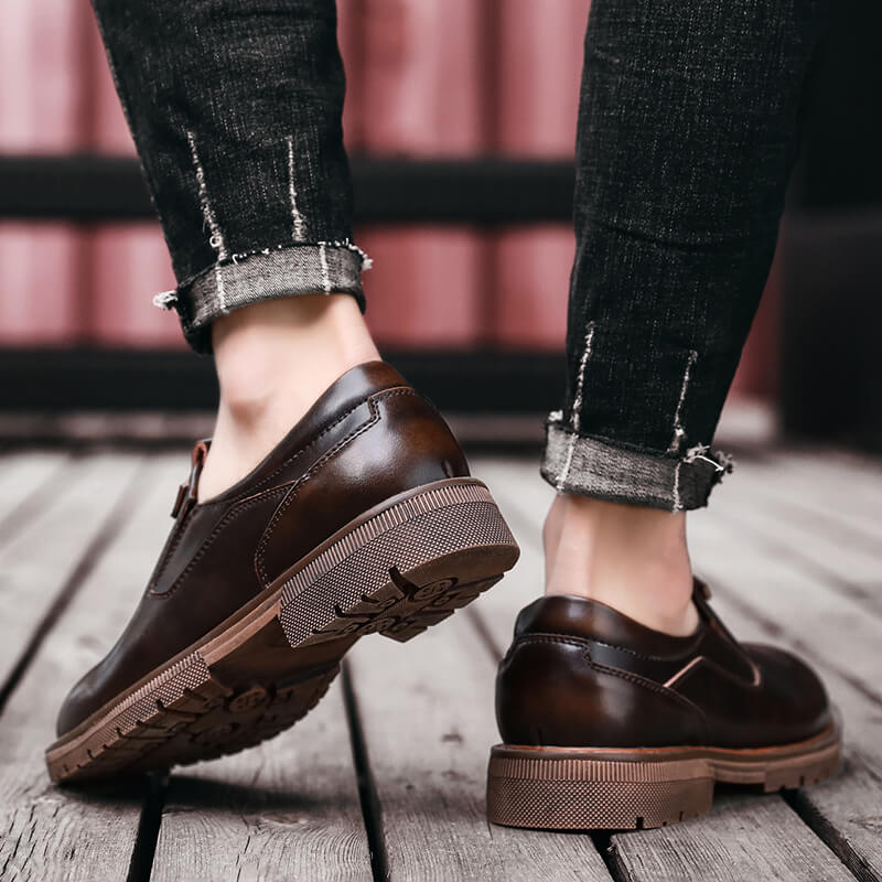 Men's Genuine Leather Slip-On Loafers