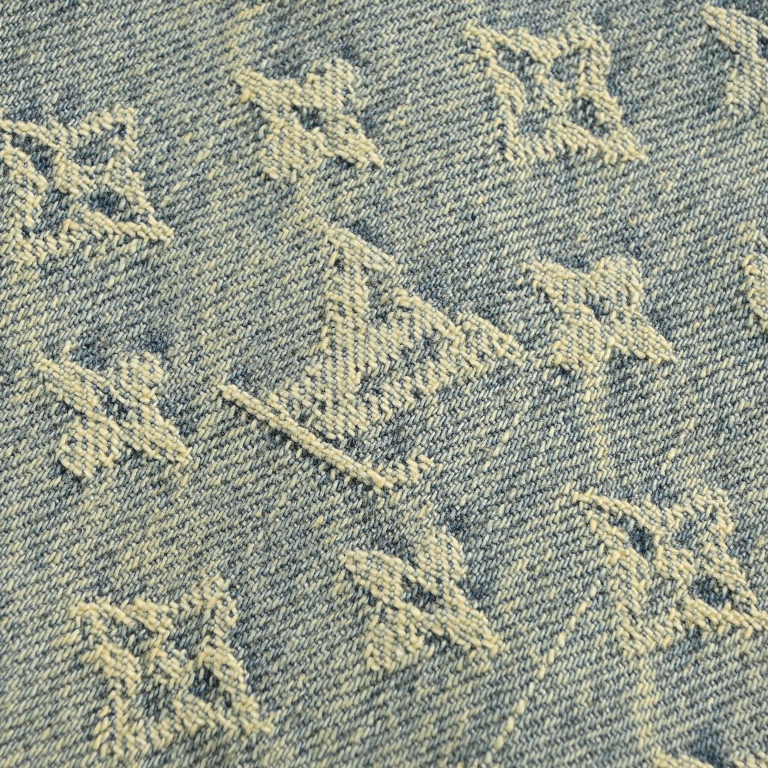 Louis Vuitton all over jacquard straight jeans