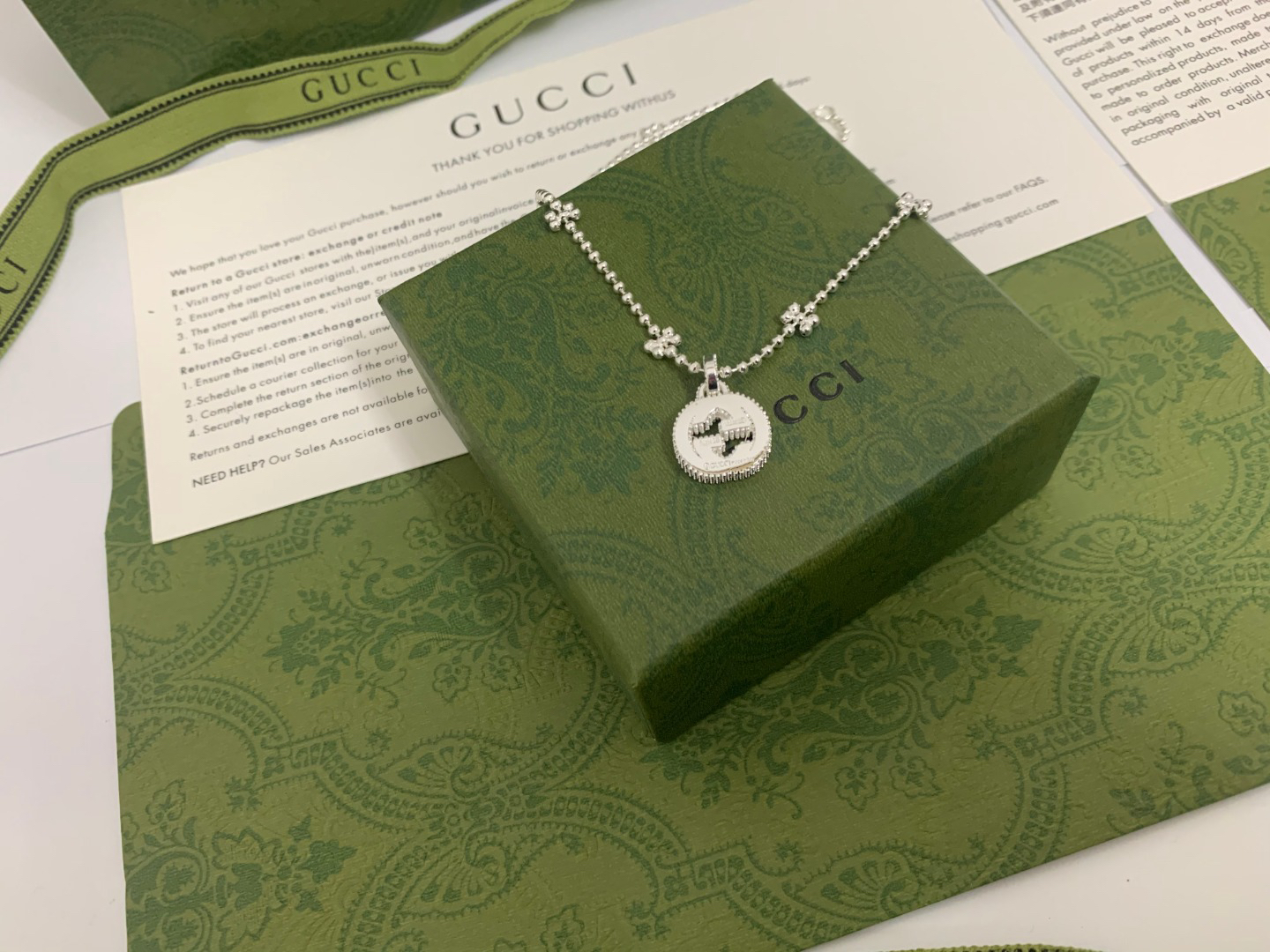 Gucci GG Snowflake Necklace