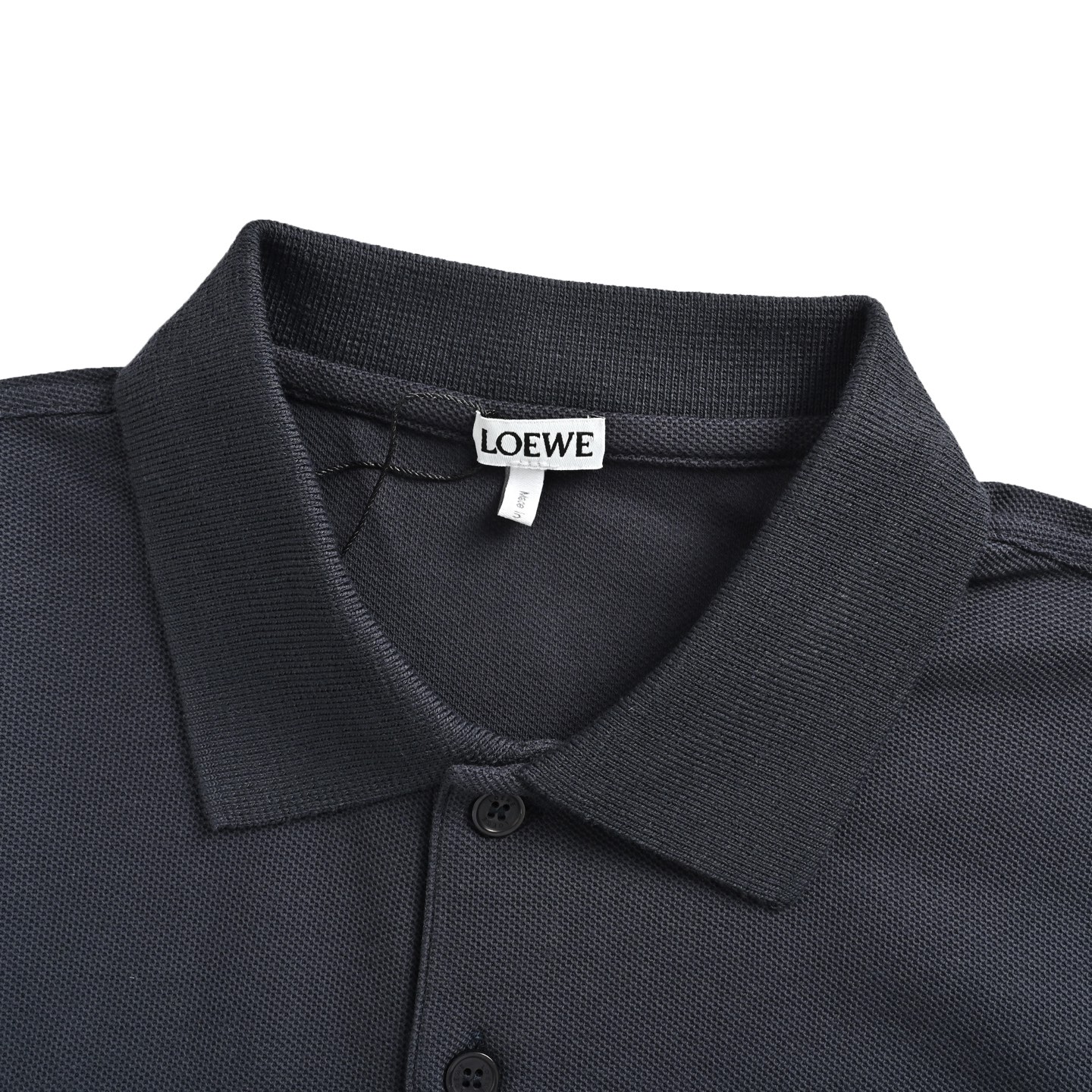 Loewe 25ss Polo short sleeve with embroidered logo on chest