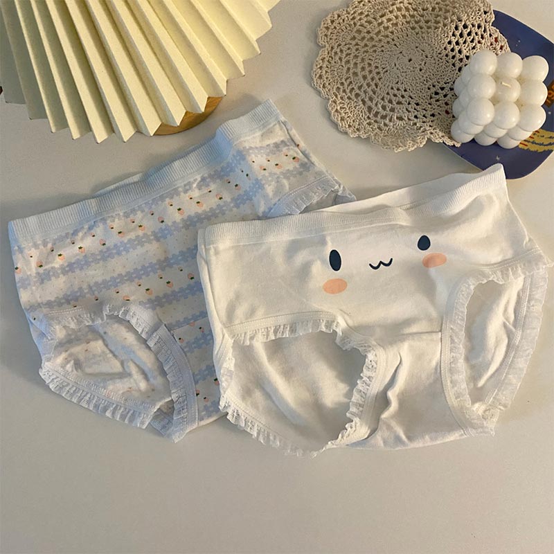 4 Pack Cartoon Rabbit Strawberry Panty Set