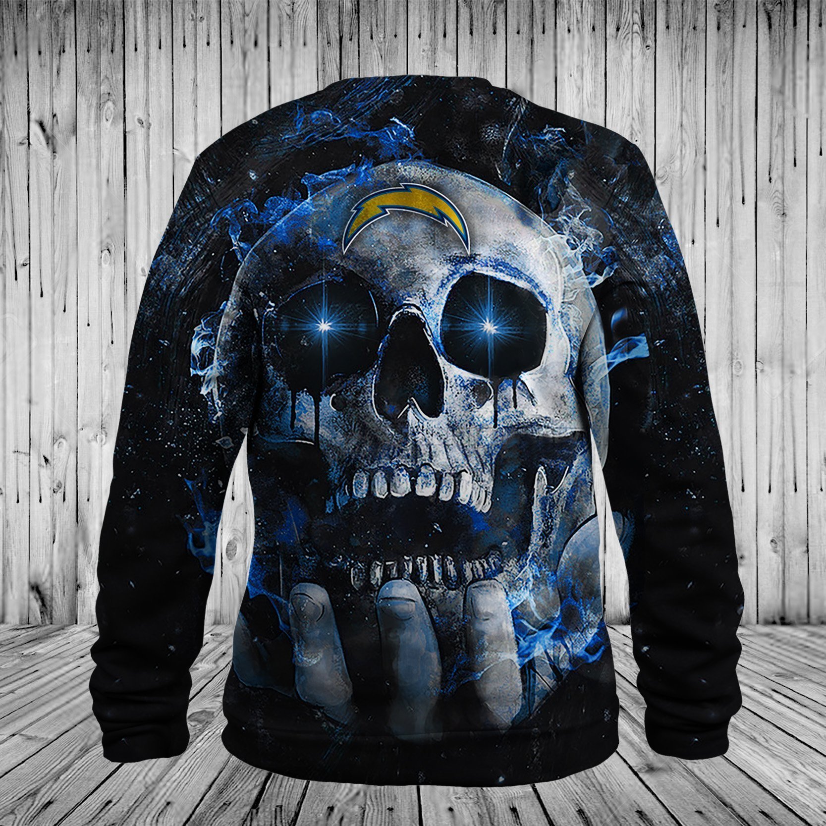 CHARGERS HOODIE 3D SKULL 75