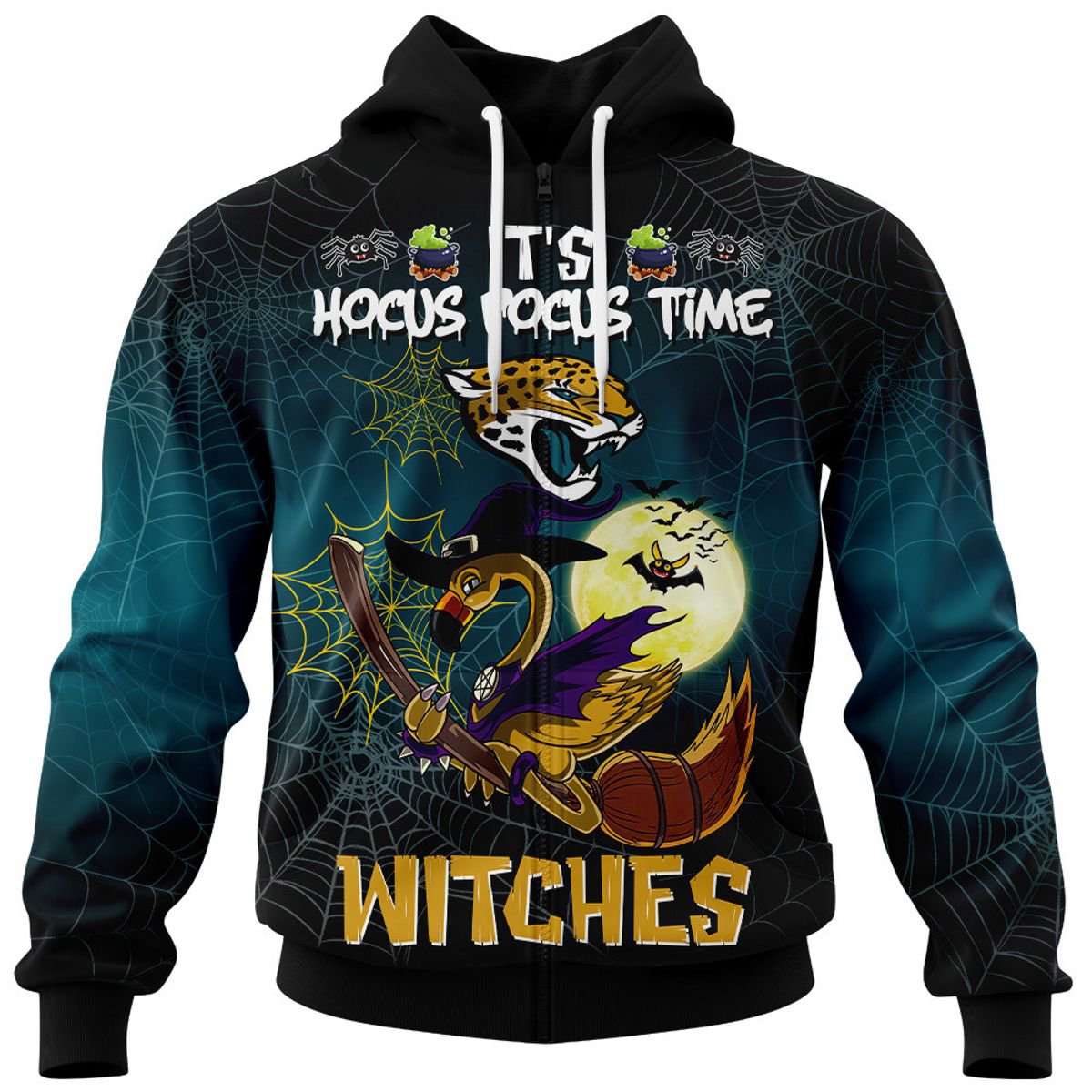 JACKSONVILLE JAGUARS 3D HOODIE HALLOWEEN002