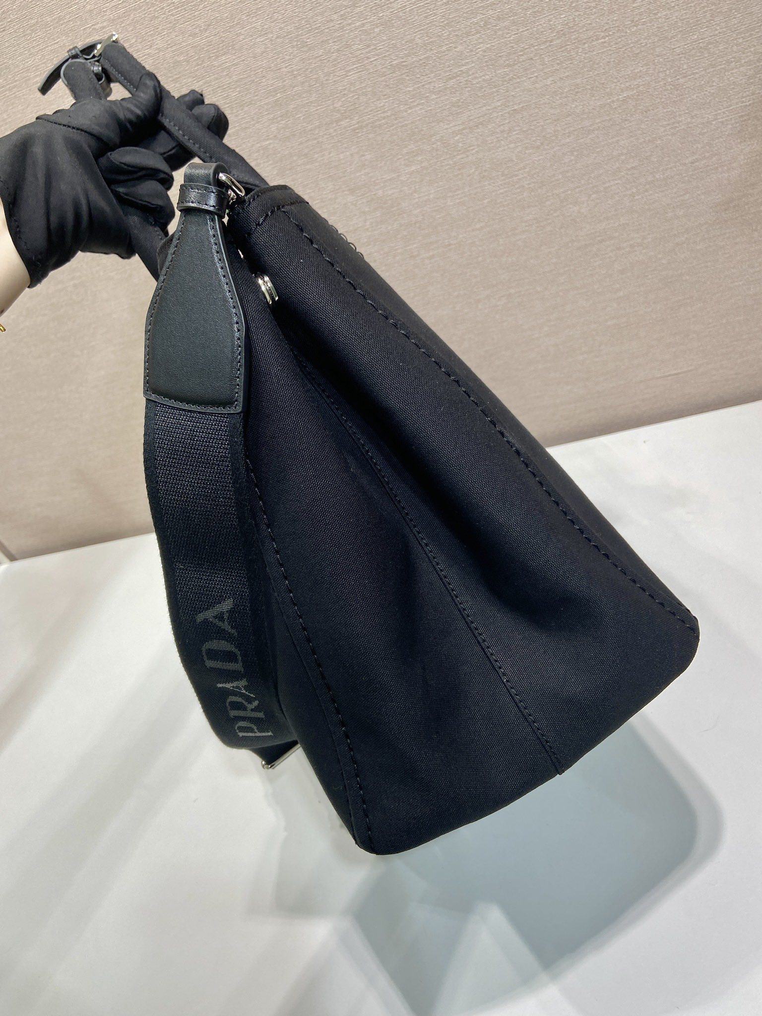 Prada Canvas Tote Bag 2VG131