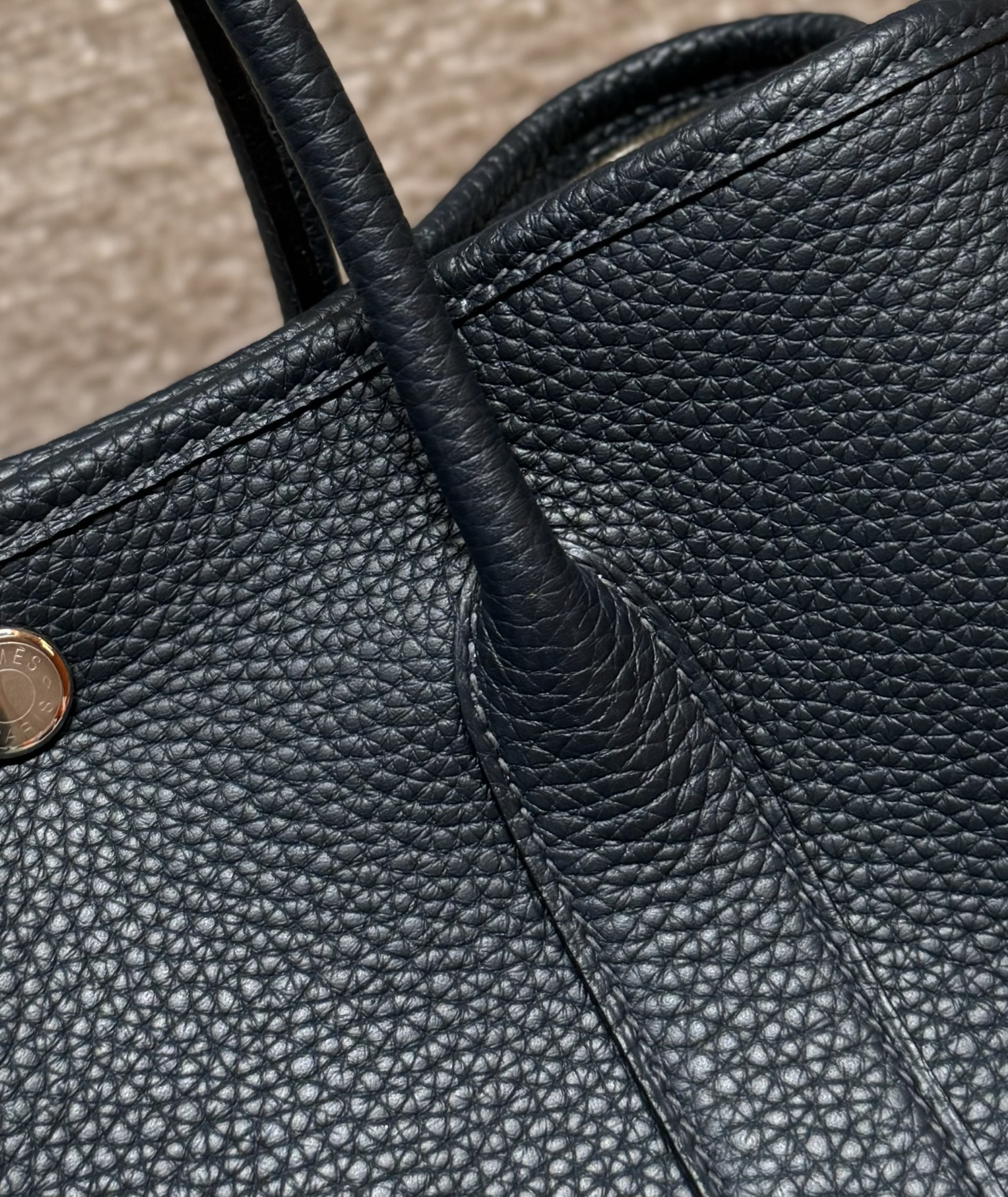 Hermes Garden party 30cm 76Blue indigo handbag (handmade to order)