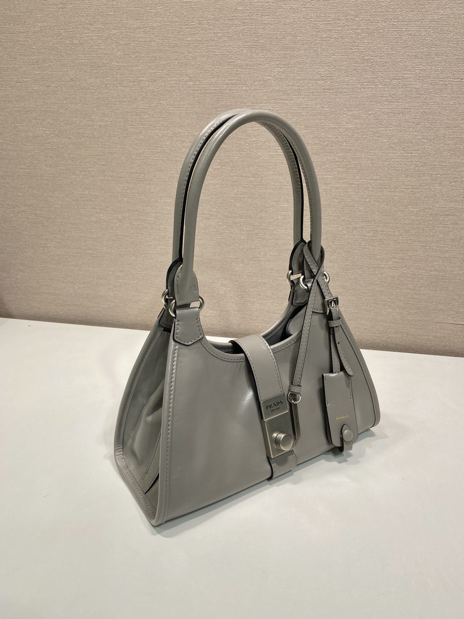 Prada waxed leather mini tote 1BG580