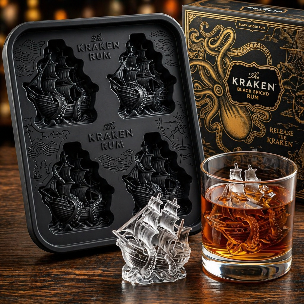 The Kraken Octopus-Shaped Ice Model Set