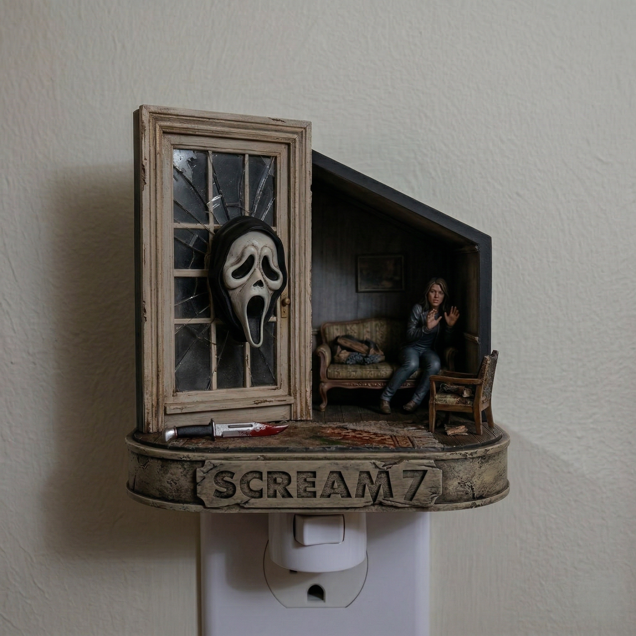 👻💡SCREAM 7 Ghost Face Night Light