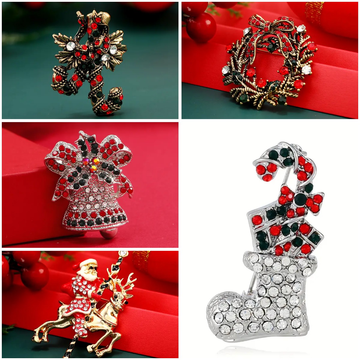 🎄🎅 Early Christmas Sale 50% OFF - Cute Christmas Themed Brooches Snowman, Reindeer, and Christmas Tree