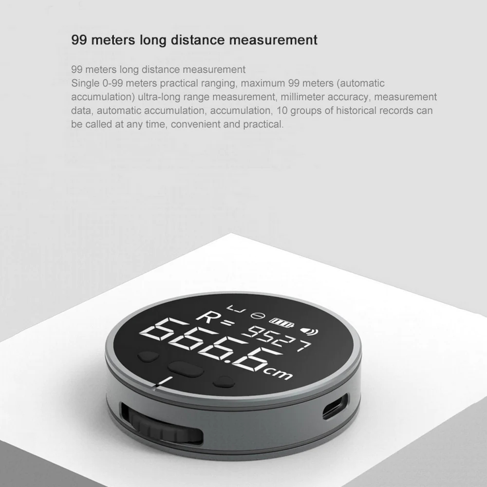 🔥Last Day 50% OFF🔥High Precision Digital Tape Measure Smart Long Distance Rolling Measuring Tool