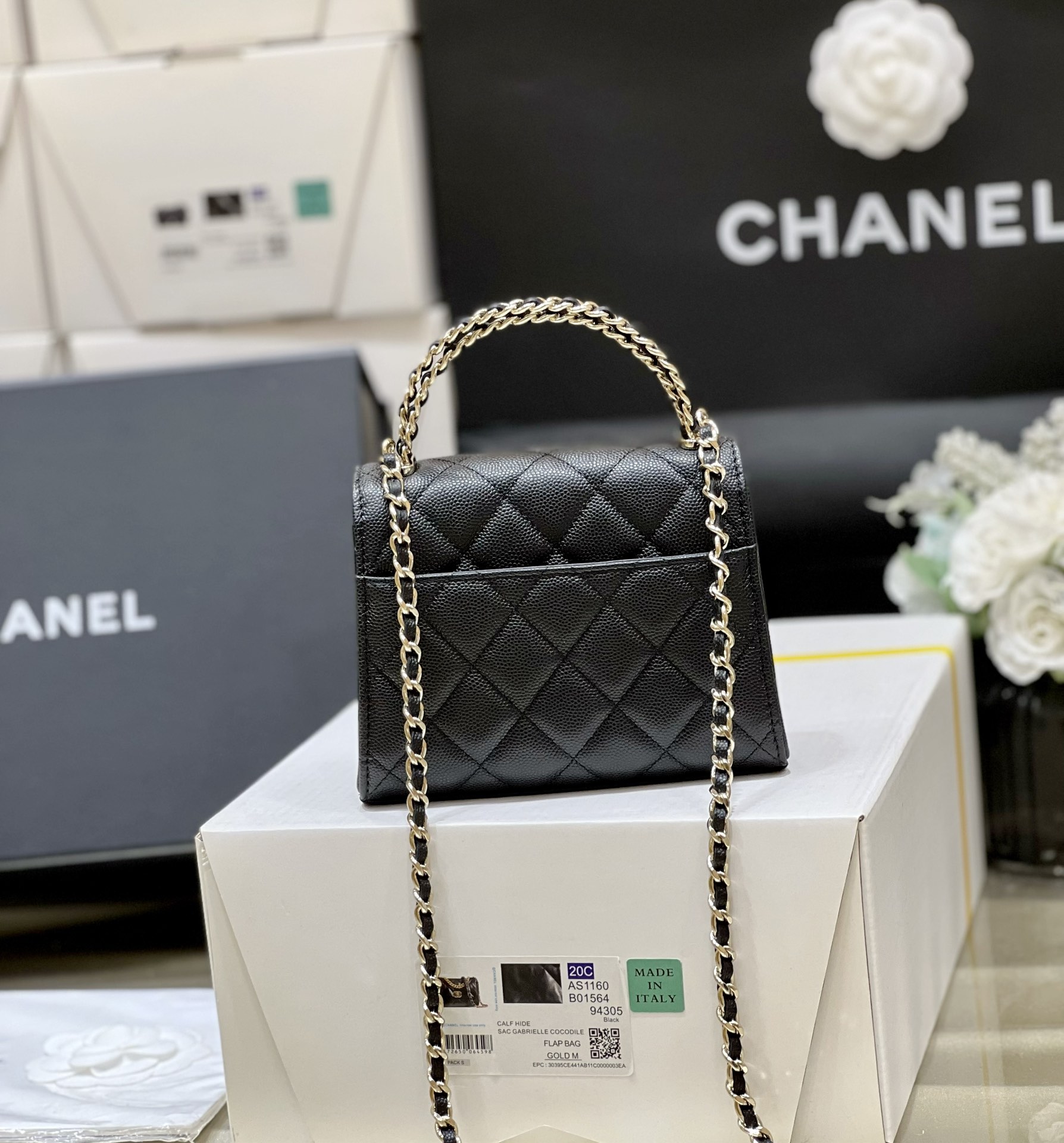 Chanel 23P Spring/Summer Kelly Leather Handle Bag 3237