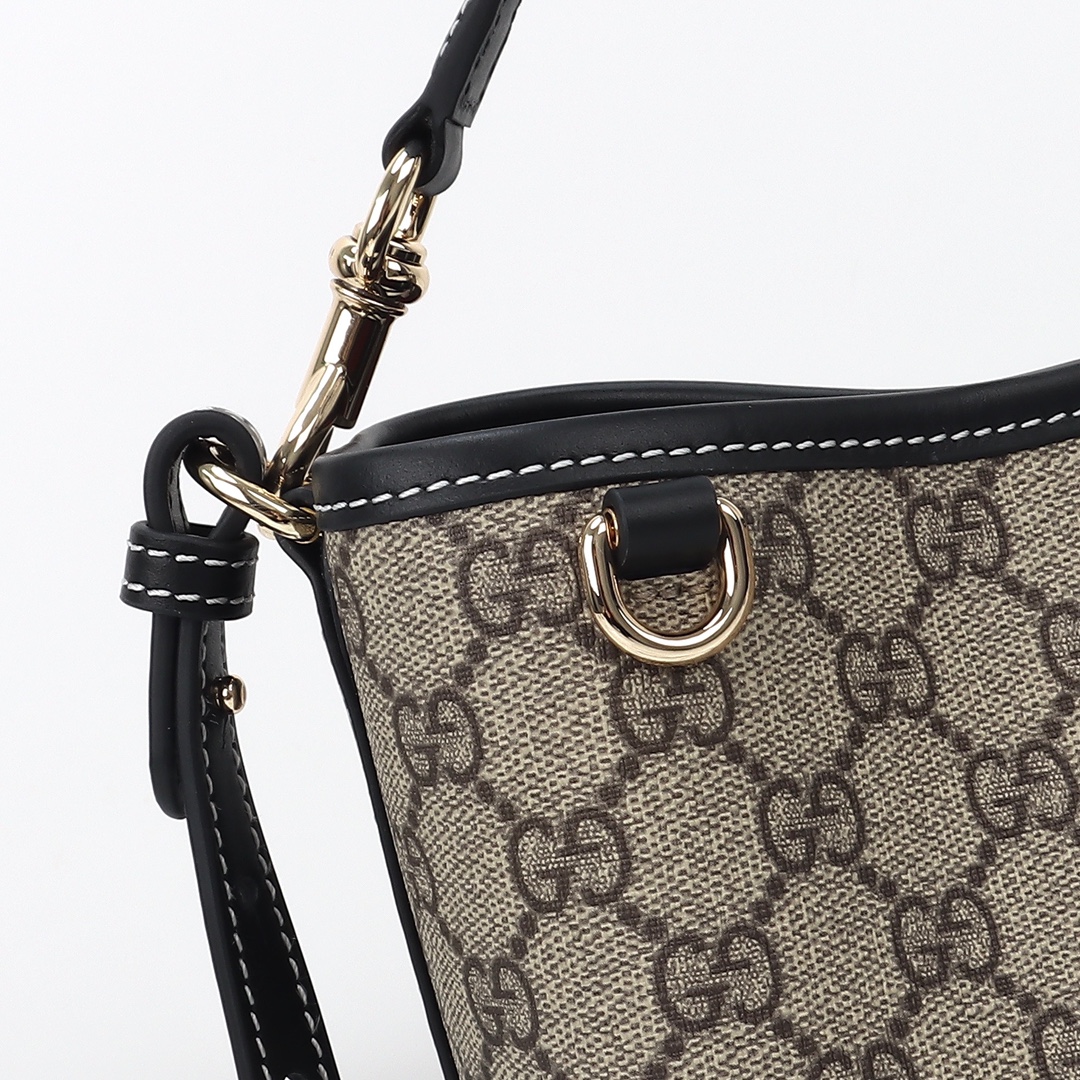 Gucci GG Emblem Small Bucket Bag 815118 FAD6L 9741