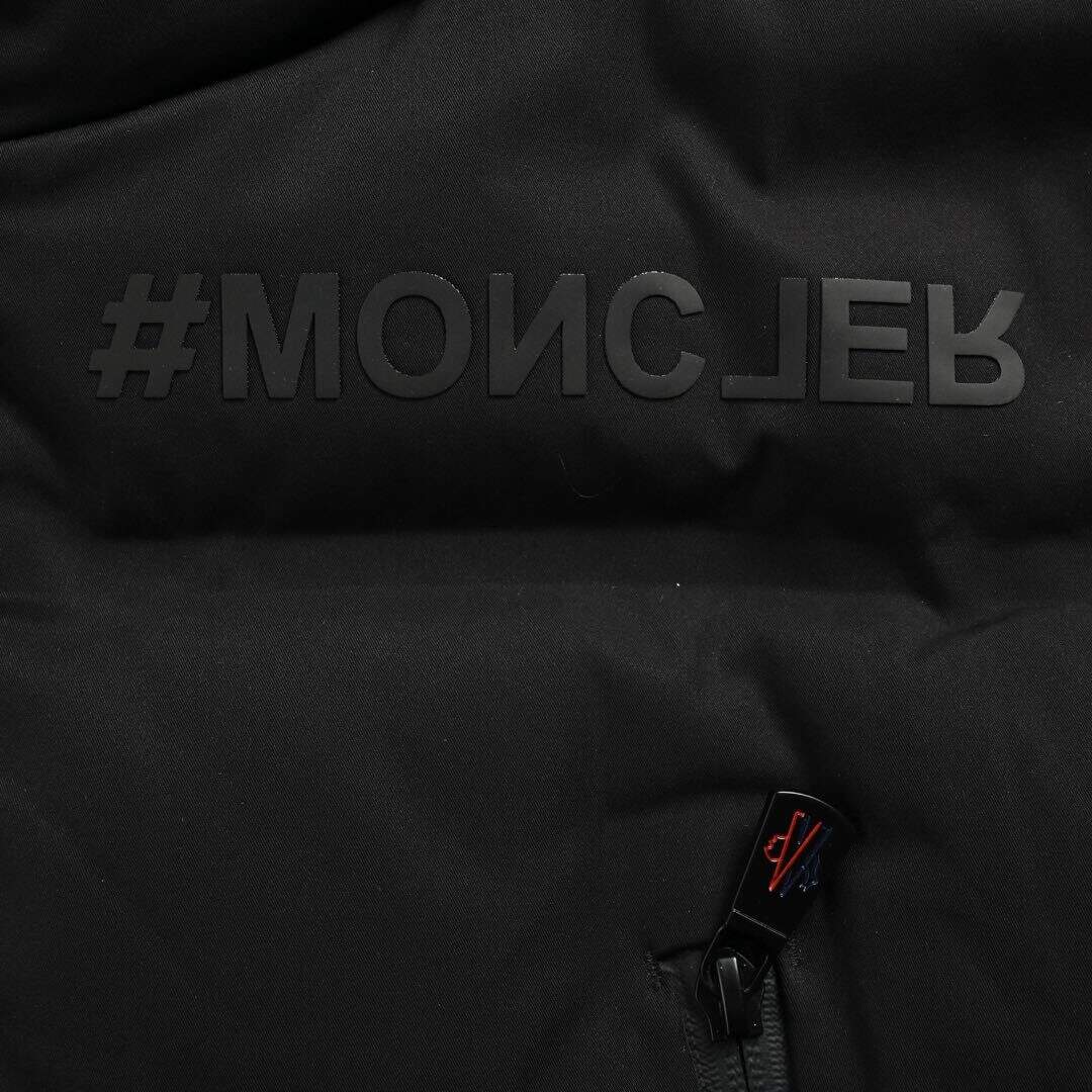 Moncler double-sided long zipper hooded down jacket