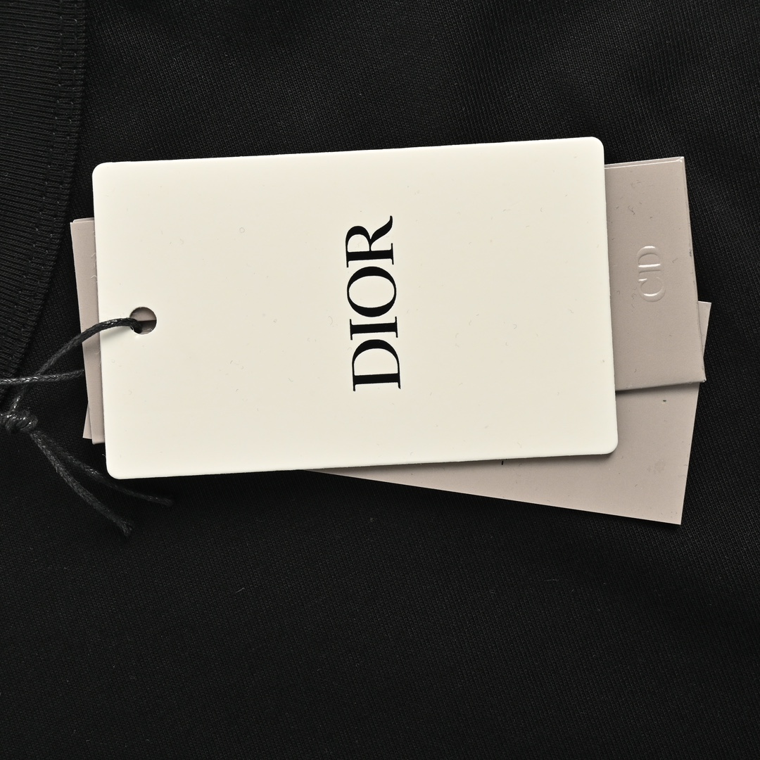 Dior & Stone Island joint embroidered letter logo short sleeve