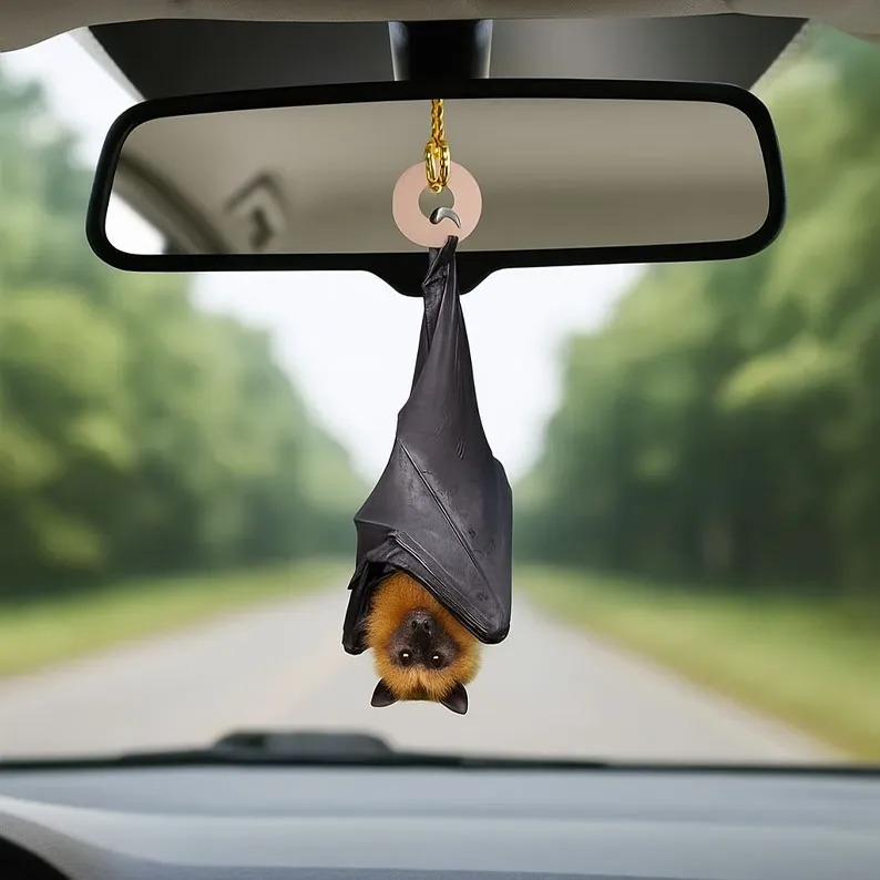 Black Bat Christmas Ornament