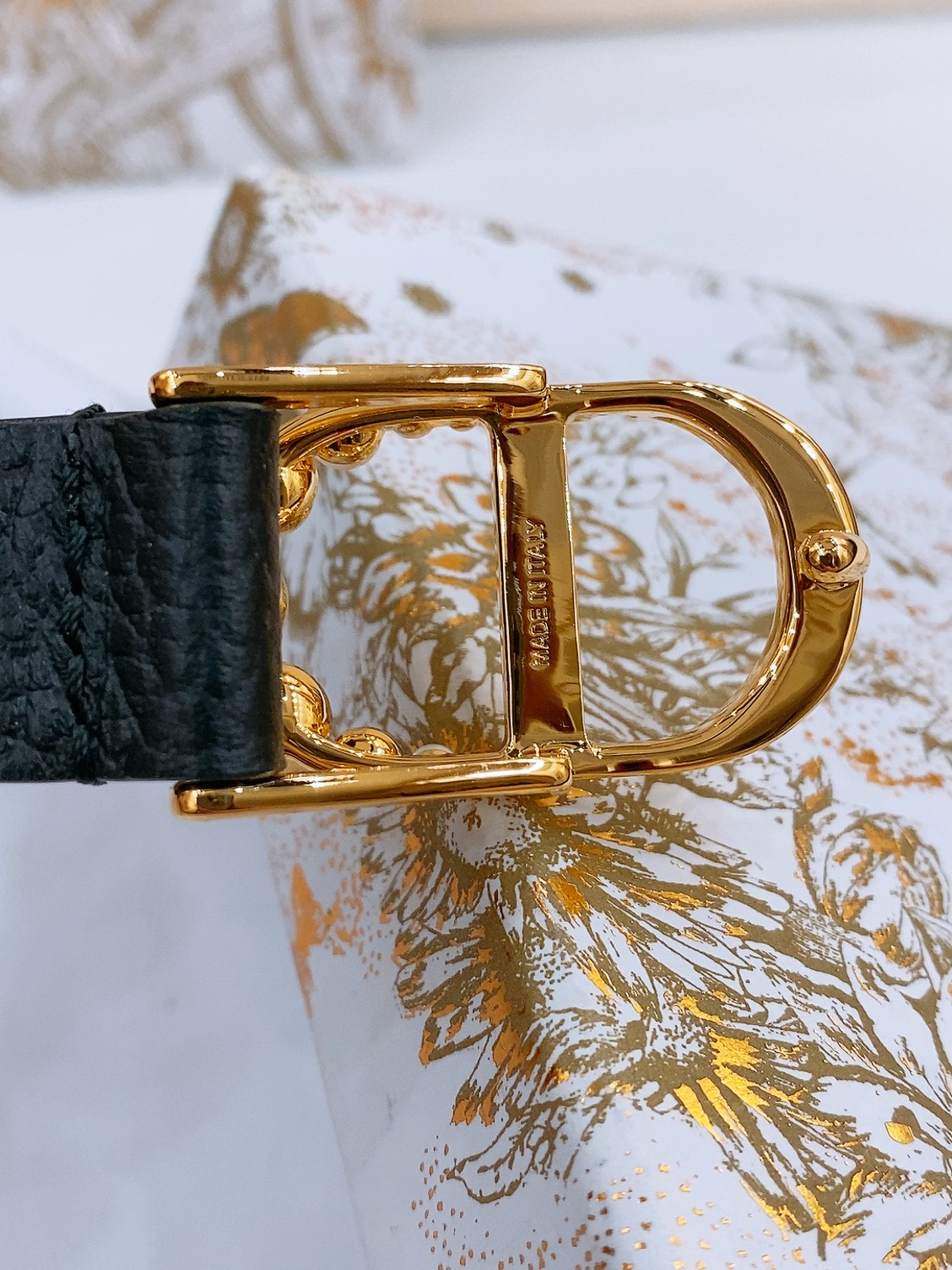 Dior Saddle Belt Cowhide Leather Belt 2.0CM Width