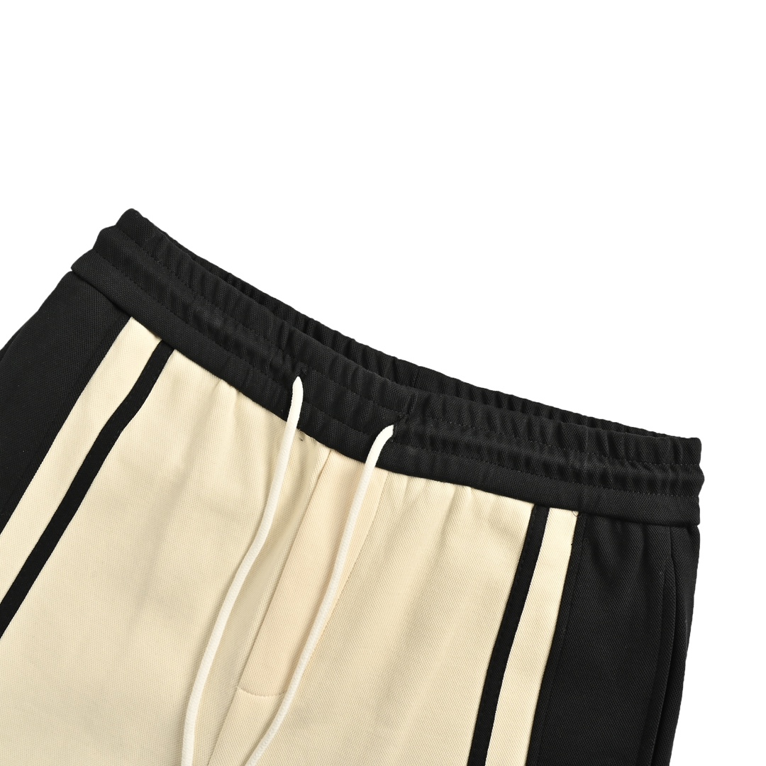 Loewe 24Fw colorblock embroidered logo trousers