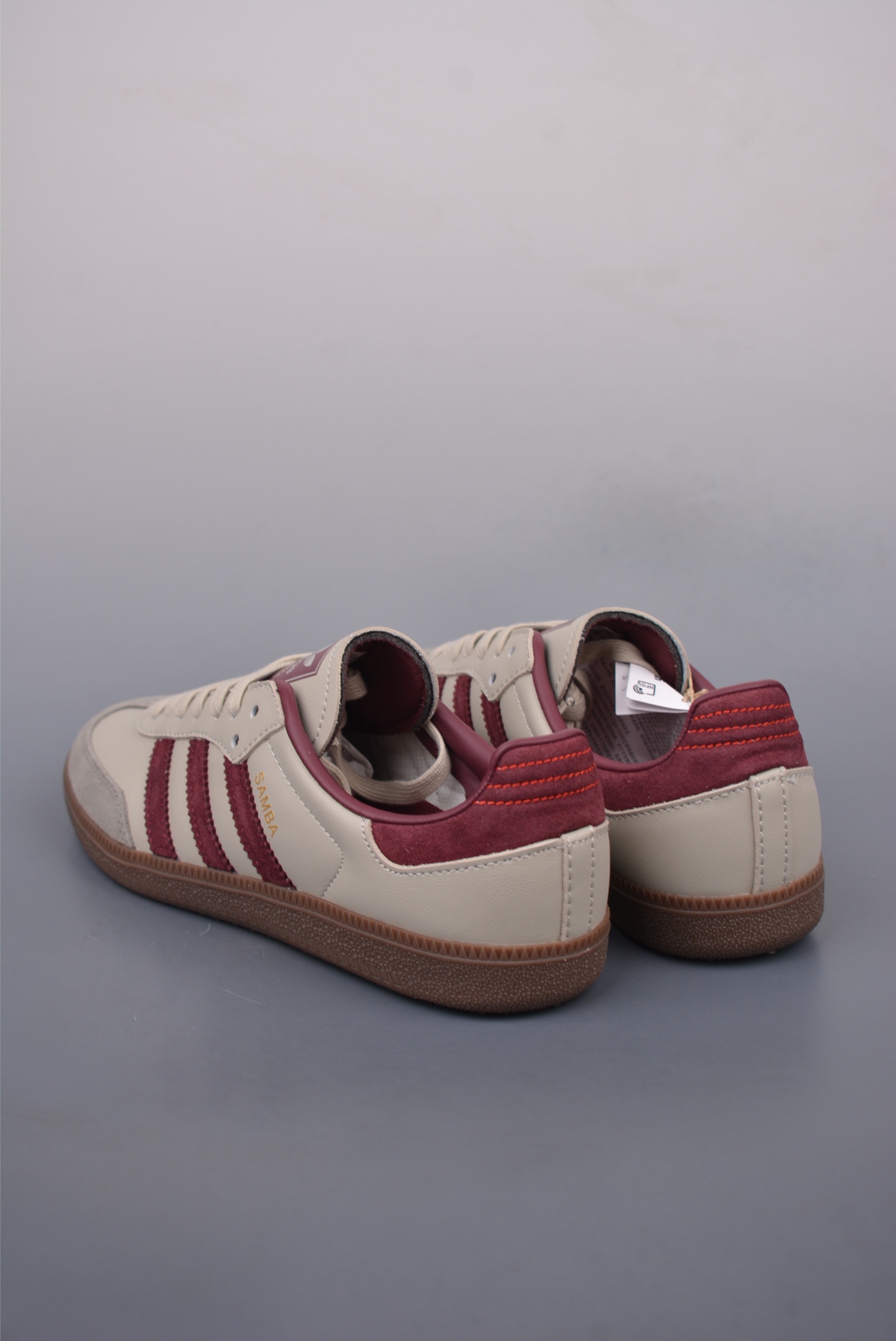 Adidas Originals Samba OG Putty Grey Maroon sneakers ID1482