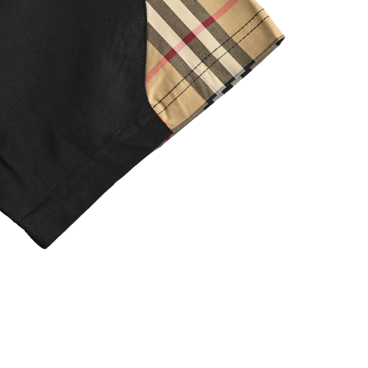 Burberry 25ss check patchwork short sleeve
