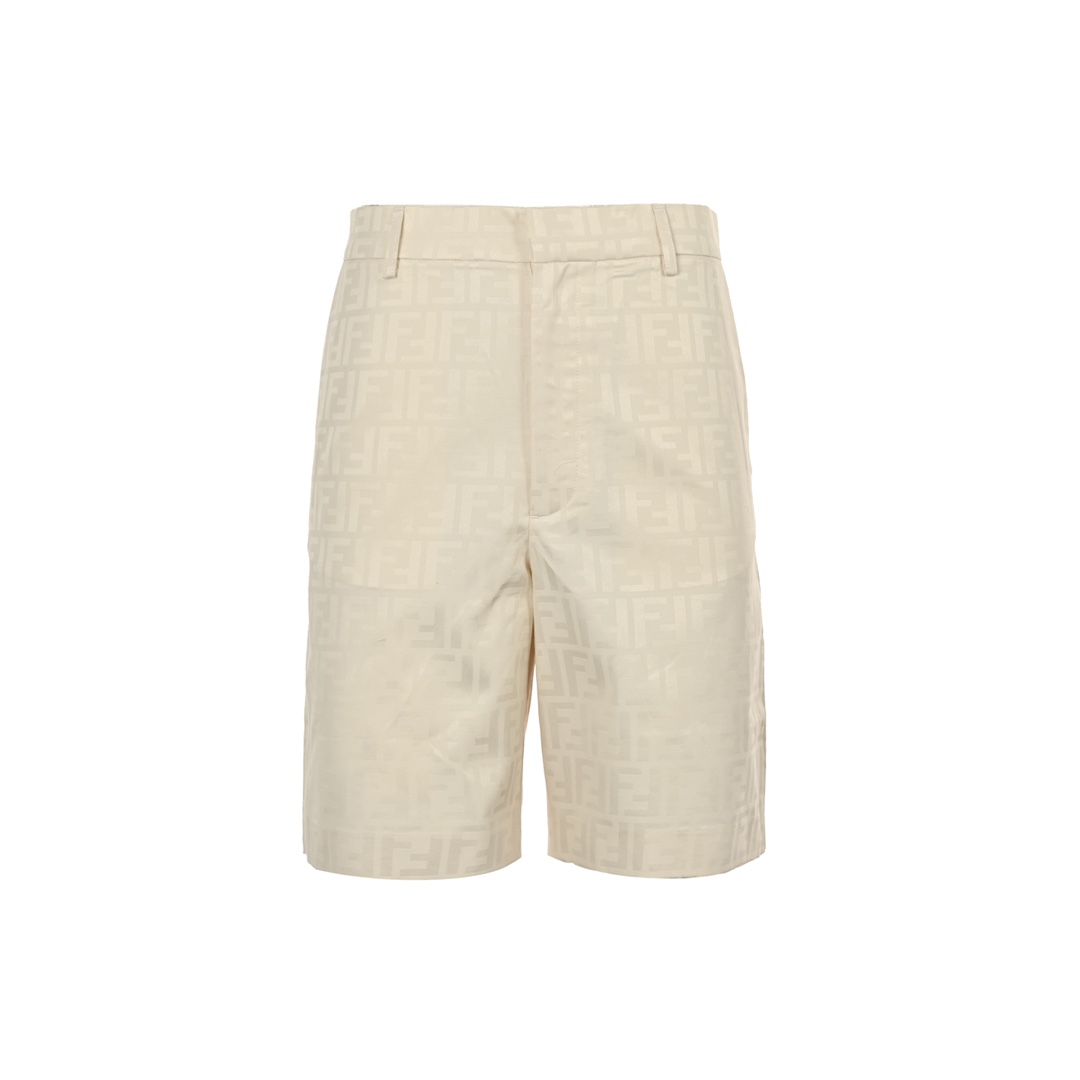 Fendi all over printed FF cotton shorts