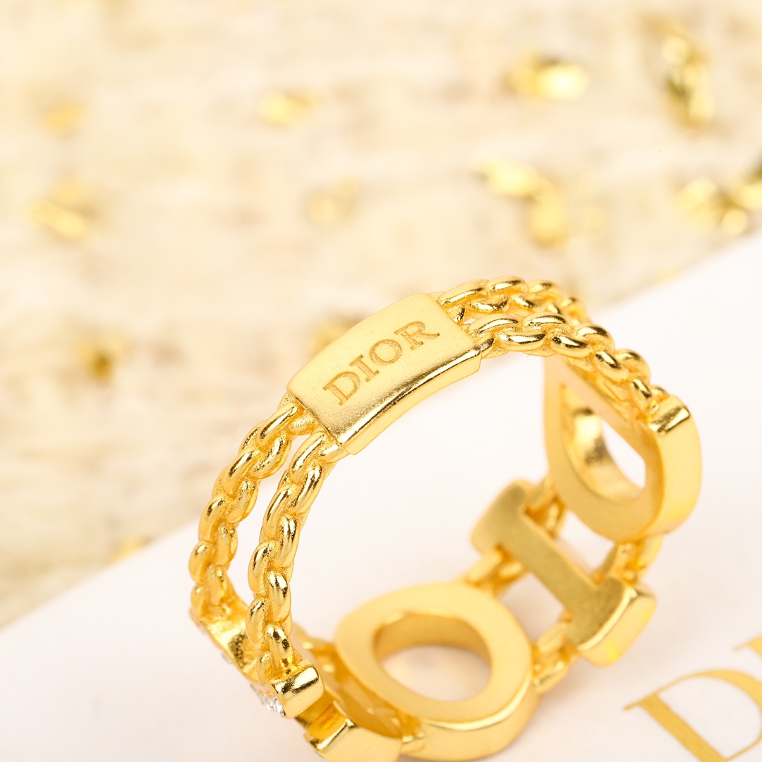 Dior Alphabet Diamond Ring