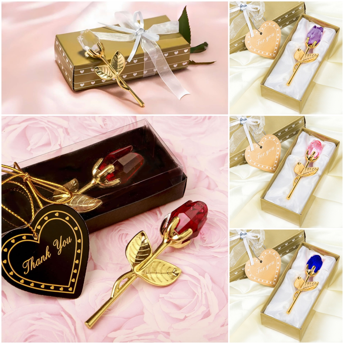 💖 Mother's Day Sale 49% OFF 💖Handmade Mini Crystal Rose Flower With Gift Box✨Buy 4 Free Shipping