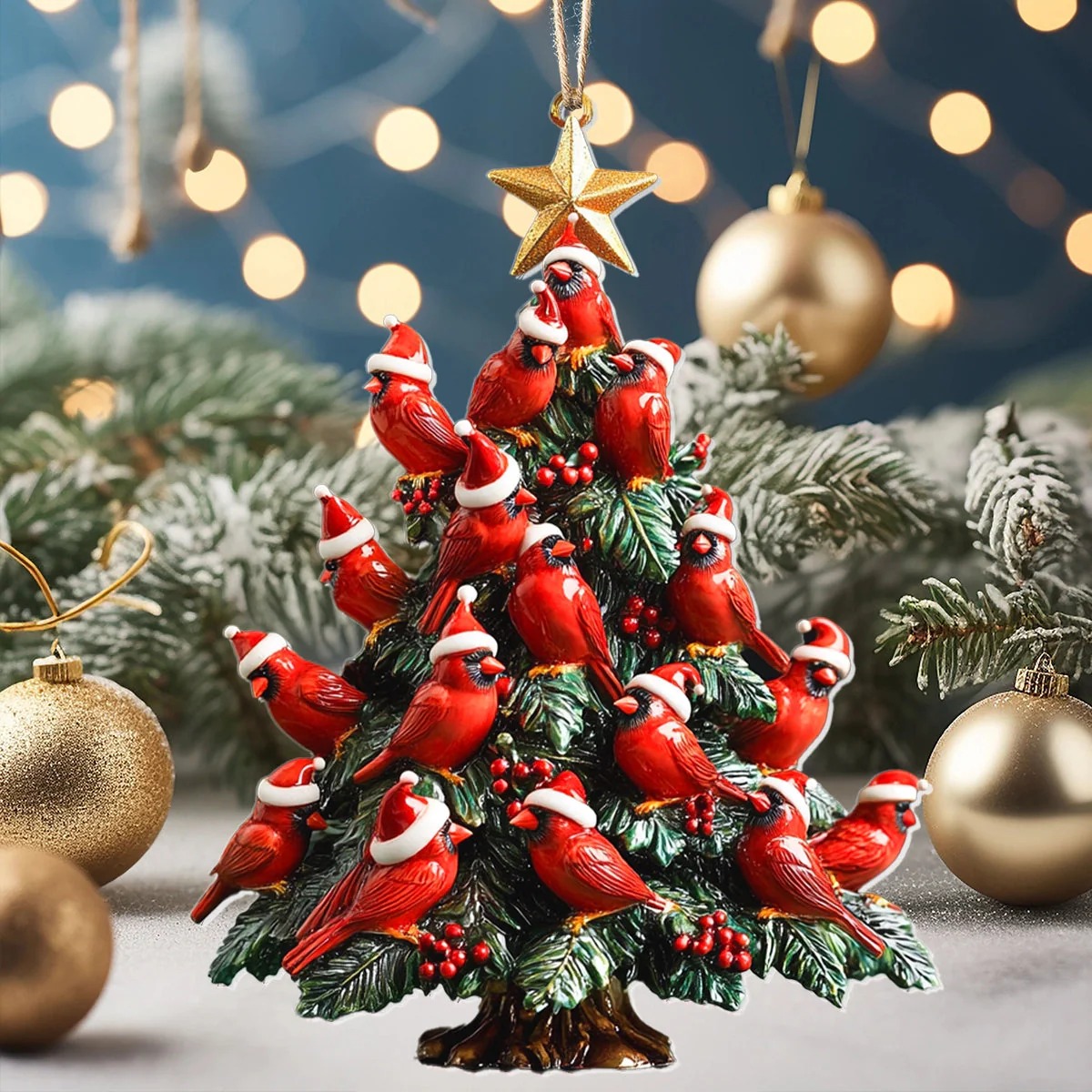 🔥LAST DAY 50% OFF🔥Cardinal Christmas Tree Ornament
