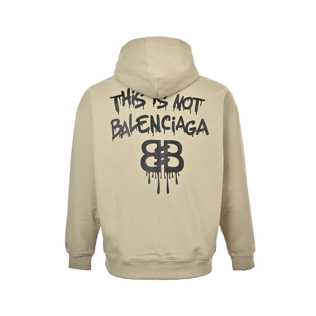 Balenciaga 24Fw graffiti logo print hooded sweatshirt
