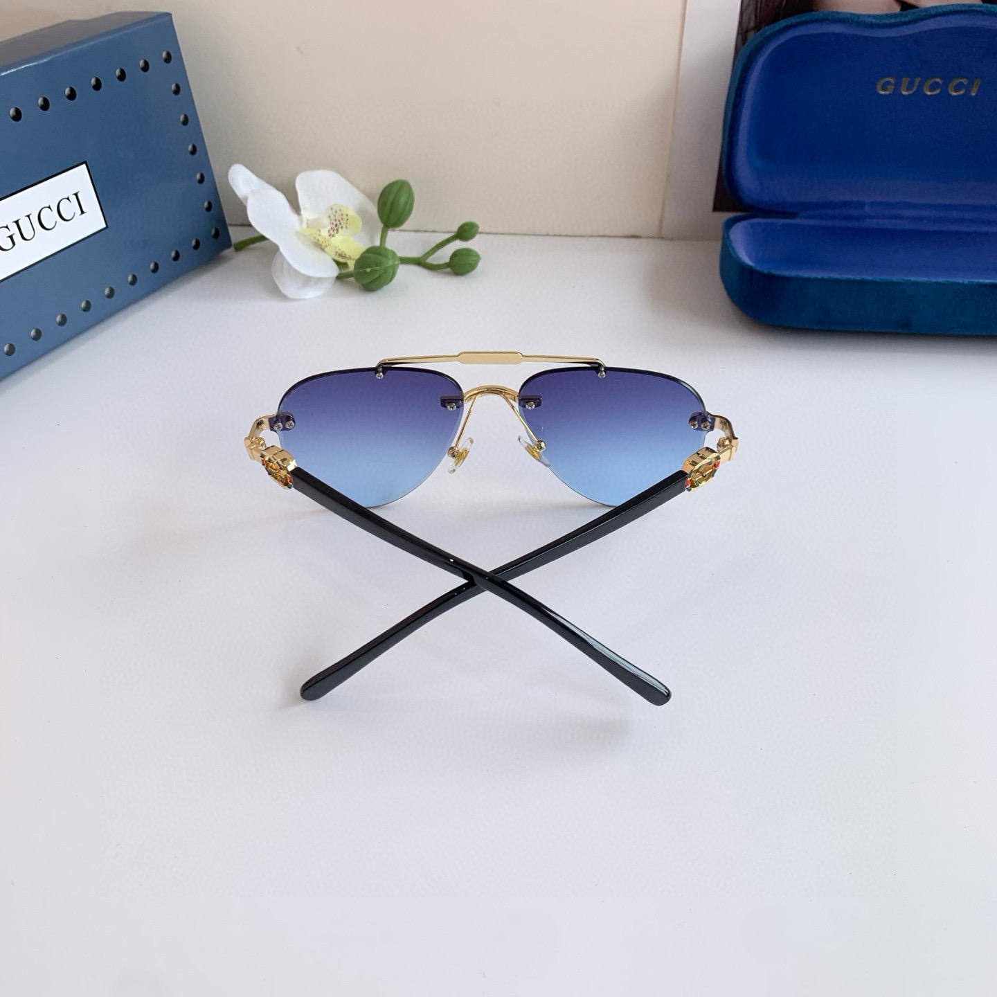 Gucci rimless sunglasses