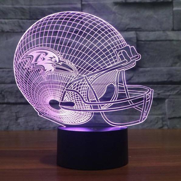 BALTIMORE RAVENS 3D LED LIGHT LAMP