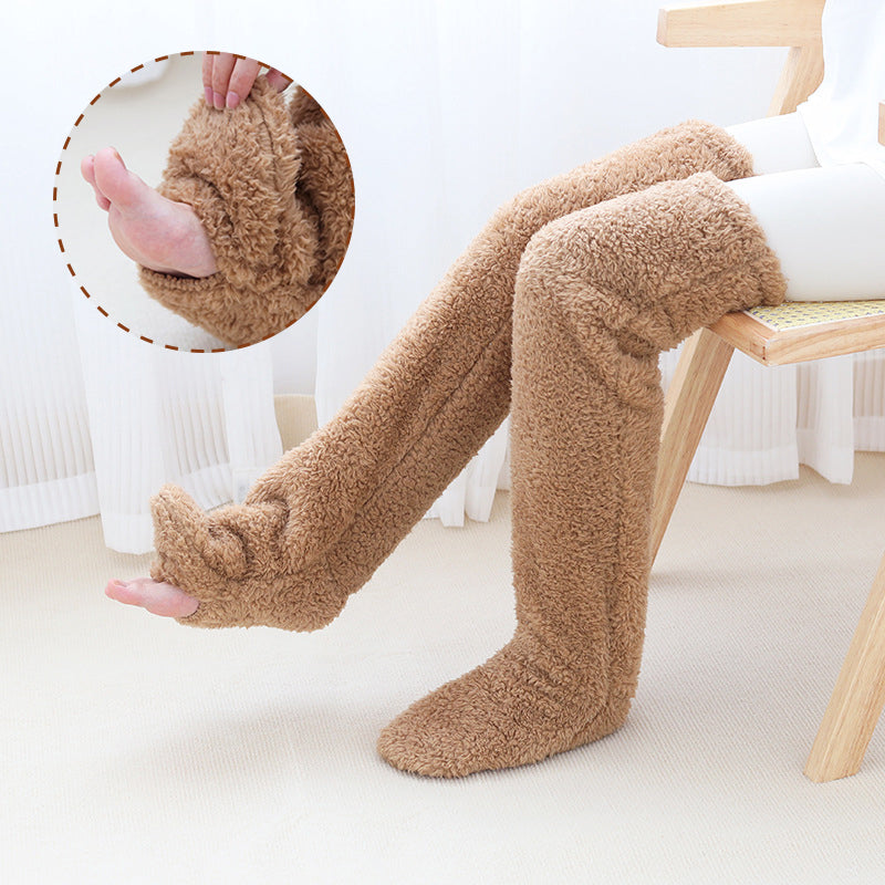 💥Last Day Promotion 60% OFF--Thickened warm and cold-proof Snuggle Paws Sock Slippers