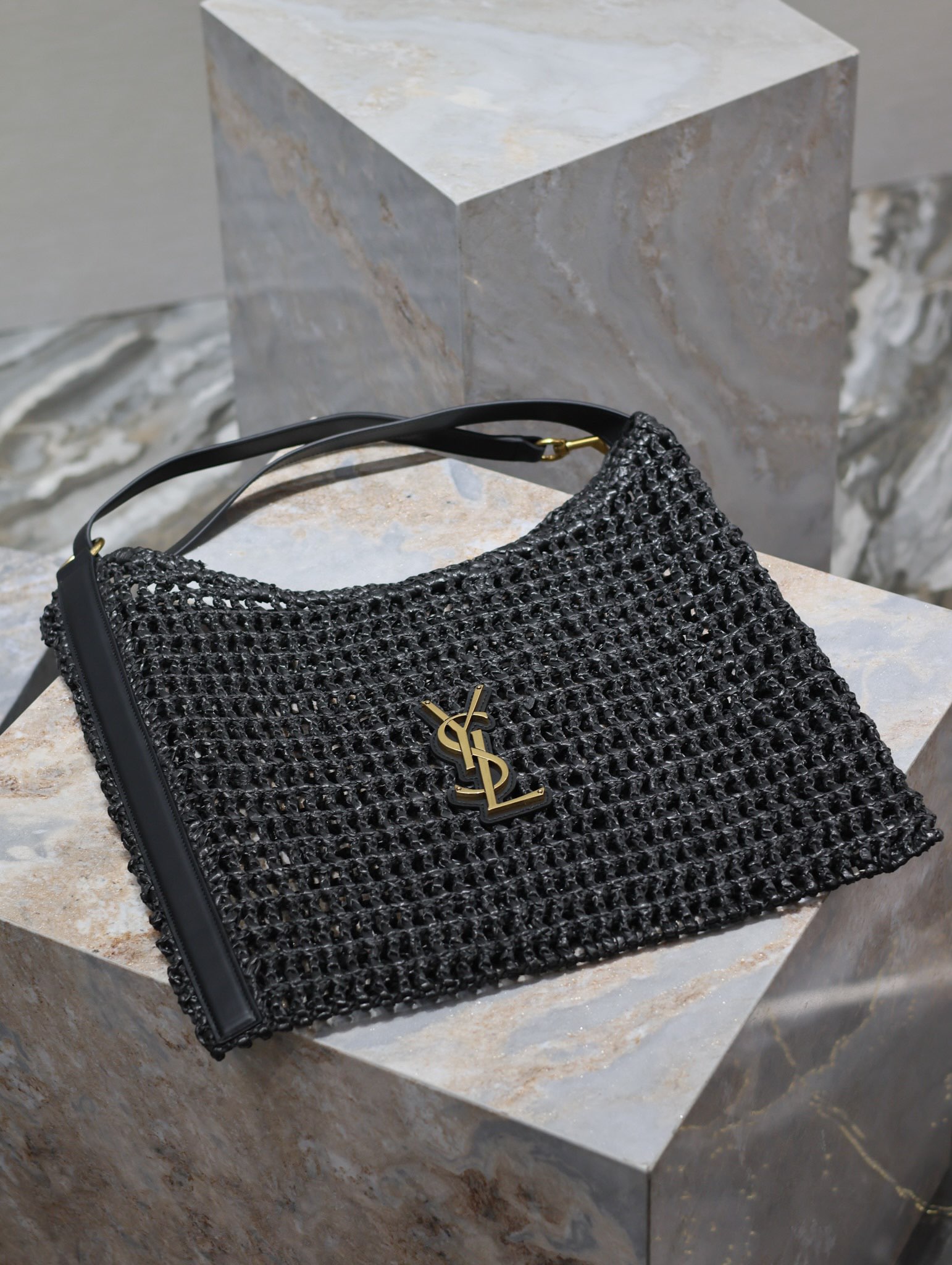 Yves Saint Laurent OXALIS Woven Shopping Bag 781289