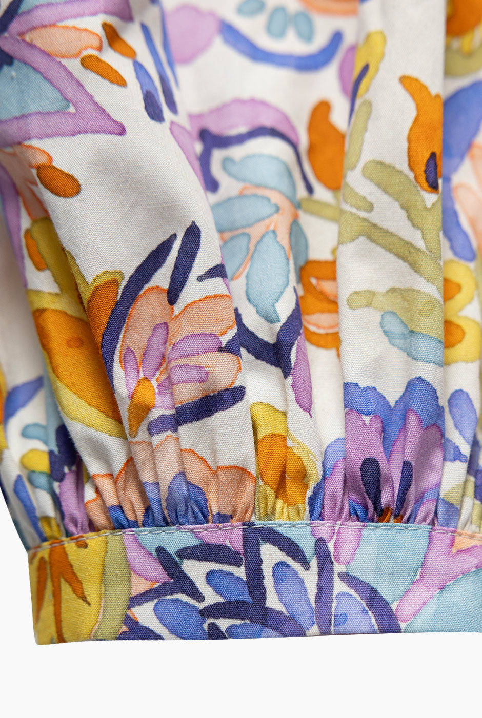 Blusa estampada de un hombro